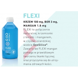 GEONATURALS, SILICA FLEXI - Krzem 100 mg + mangan 1,8 mg + bor 3 mg x 500 ml